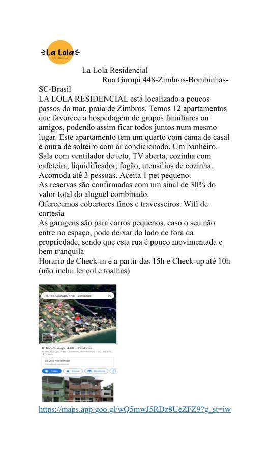 La Lola Residencial Apartment Bombinhas Bagian luar foto